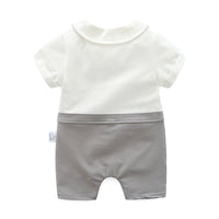 Load image into Gallery viewer, Baby Boys Striped Color-blocking Bow Jumpsuits Wholesale 22051611
