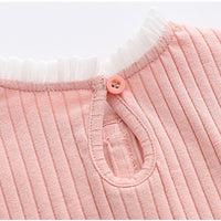 Load image into Gallery viewer, Baby Girls Solid Color Bow Rompers Wholesale 220516111
