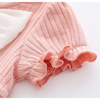 Load image into Gallery viewer, Baby Girls Solid Color Bow Rompers Wholesale 220516111
