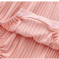 Load image into Gallery viewer, Baby Girls Solid Color Bow Rompers Wholesale 220516111
