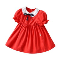 Load image into Gallery viewer, Baby Kid Girls Bow Dresses Wholesale 220516115
