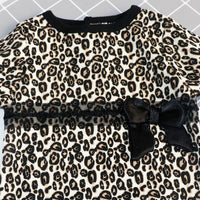 Load image into Gallery viewer, 3 Pieces Set Baby Girls Leopard Rompers Solid Color Skirts And Bow Headwear Wholesale 22051612
