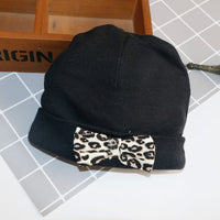 Load image into Gallery viewer, 3 Pieces Set Baby Girls Leopard Rompers Solid Color Skirts And Bow Headwear Wholesale 22051612
