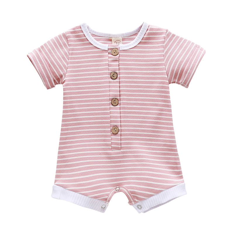 Baby Unisex Striped Rompers Wholesale 220516120