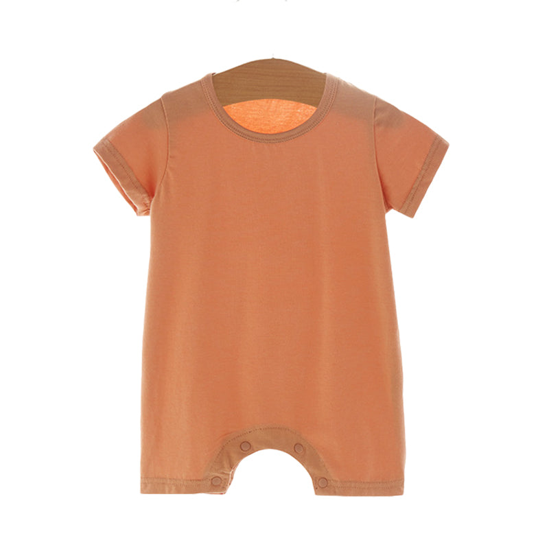 Baby Unisex Solid Color Rompers Wholesale 220516148