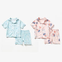 Load image into Gallery viewer, 2 Pieces Set Baby Kid Unisex Cartoon Star Print Tops And Shorts Wholesale 220516157
