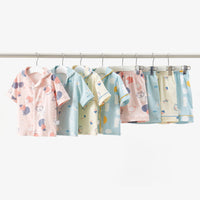 Load image into Gallery viewer, 2 Pieces Set Baby Kid Unisex Cartoon Star Print Tops And Shorts Wholesale 220516157
