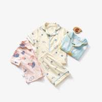 Load image into Gallery viewer, 2 Pieces Set Baby Kid Unisex Cartoon Star Print Tops And Shorts Wholesale 220516157
