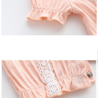 Load image into Gallery viewer, Baby Girls Flower Bow Embroidered Rompers Wholesale 22051620
