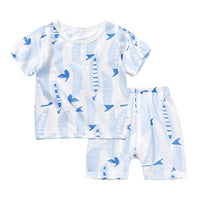 Load image into Gallery viewer, 2 Pieces Set Baby Kid Unisex Fruit Cartoon Print T-Shirts And Shorts Wholesale 22051626
