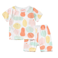 Load image into Gallery viewer, 2 Pieces Set Baby Kid Unisex Fruit Cartoon Print T-Shirts And Shorts Wholesale 22051626
