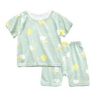 Load image into Gallery viewer, 2 Pieces Set Baby Kid Unisex Fruit Cartoon Print T-Shirts And Shorts Wholesale 22051626

