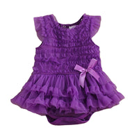 Load image into Gallery viewer, Baby Girls Solid Color Bow Rompers Wholesale 22051631

