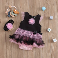 Load image into Gallery viewer, Baby Girls Solid Color Bow Rompers Wholesale 22051631
