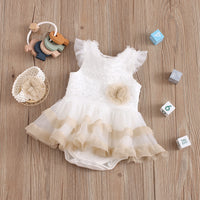 Load image into Gallery viewer, Baby Girls Solid Color Bow Rompers Wholesale 22051631
