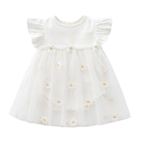 Load image into Gallery viewer, Baby Kid Girls Flower Embroidered Dresses Wholesale 22051633
