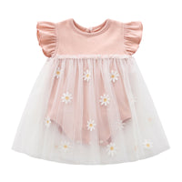 Load image into Gallery viewer, Baby Kid Girls Flower Embroidered Dresses Wholesale 22051633

