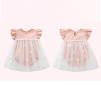 Load image into Gallery viewer, Baby Kid Girls Flower Embroidered Dresses Wholesale 22051633
