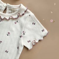 Load image into Gallery viewer, 2 Pieces Set Baby Kid Girls Flower Print Tops And Shorts Wholesale 22051639
