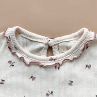 Load image into Gallery viewer, 2 Pieces Set Baby Kid Girls Flower Print Tops And Shorts Wholesale 22051639

