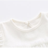 Load image into Gallery viewer, Baby Girls Solid Color Flower Rompers Wholesale 22051643
