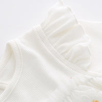 Load image into Gallery viewer, Baby Girls Solid Color Flower Rompers Wholesale 22051643
