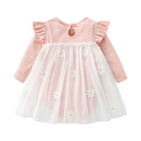 Load image into Gallery viewer, Baby Girls Solid Color Flower Rompers Wholesale 22051643
