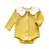 Load image into Gallery viewer, Baby Girls Solid Color Rompers Wholesale 22051645
