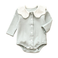 Load image into Gallery viewer, Baby Girls Solid Color Rompers Wholesale 22051645
