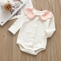 Load image into Gallery viewer, Baby Girls Solid Color Rompers Wholesale 22051645
