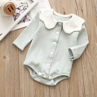 Load image into Gallery viewer, Baby Girls Solid Color Rompers Wholesale 22051645
