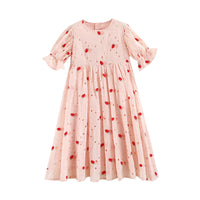 Load image into Gallery viewer, Kid Big Kid Girls Fruit Embroidered Dresses Wholesale 22051668
