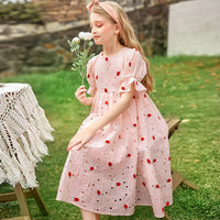 Load image into Gallery viewer, Kid Big Kid Girls Fruit Embroidered Dresses Wholesale 22051668
