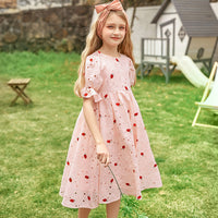Load image into Gallery viewer, Kid Big Kid Girls Fruit Embroidered Dresses Wholesale 22051668

