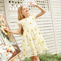 Load image into Gallery viewer, Kid Big Kid Girls Flower Embroidered Dresses Wholesale 22051684

