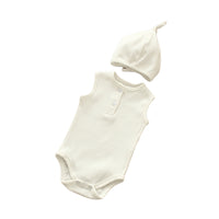 Load image into Gallery viewer, Baby Unisex Solid Color Muslin&amp;Ribbed Rompers Wholesale 22051697
