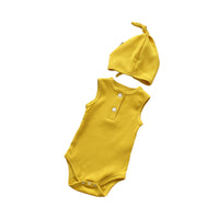 Load image into Gallery viewer, Baby Unisex Solid Color Muslin&amp;Ribbed Rompers Wholesale 22051697
