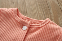 Load image into Gallery viewer, Baby Unisex Solid Color Muslin&amp;Ribbed Rompers Wholesale 22051697
