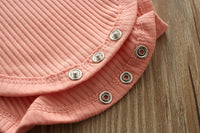Load image into Gallery viewer, Baby Unisex Solid Color Muslin&amp;Ribbed Rompers Wholesale 22051697
