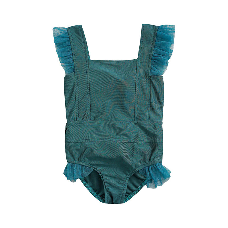 Baby Kid Girls Solid Color Rompers Swimwears Wholesale 22051701