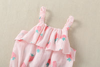 Load image into Gallery viewer, Baby Girls Fruit Print Rompers Wholesale 22051703
