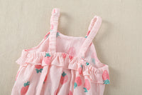 Load image into Gallery viewer, Baby Girls Fruit Print Rompers Wholesale 22051703
