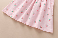 Load image into Gallery viewer, 3 Pieces Set Baby Girls Fruit Bow Print Dresses And Underwears And Headwear Wholesale 22051705
