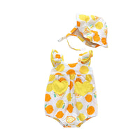 Load image into Gallery viewer, Baby Kid Girls Fruit Print Rompers Wholesale 22051706
