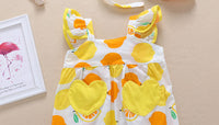 Load image into Gallery viewer, Baby Kid Girls Fruit Print Rompers Wholesale 22051706
