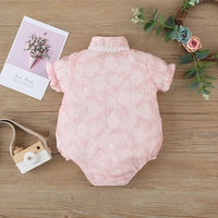 Load image into Gallery viewer, Baby Girls Solid Color Lace Rompers Wholesale 220517100
