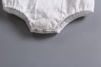 Load image into Gallery viewer, Baby Girls Solid Color Flower Bow Embroidered Rompers Wholesale 220517101
