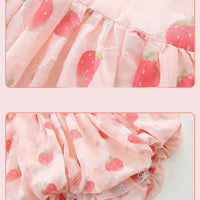 Load image into Gallery viewer, Baby Girls Fruit Print Rompers Wholesale 220517103
