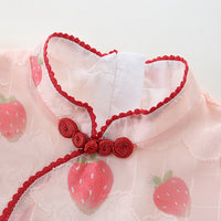 Load image into Gallery viewer, Baby Kid Girls Fruit Print Dresses Wholesale 220517106
