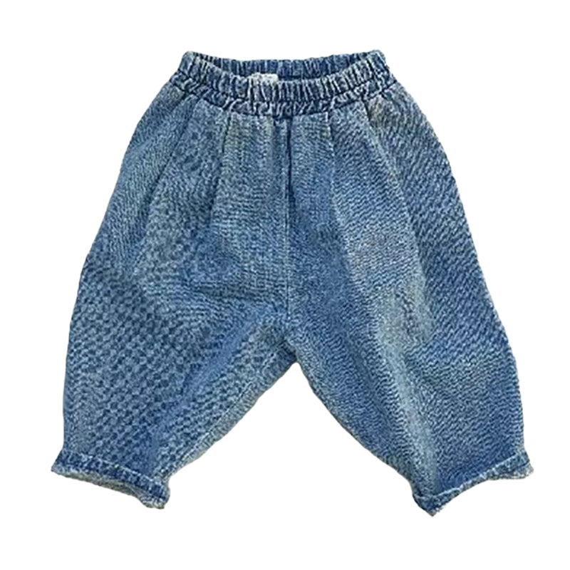 Baby Kid Unisex Solid Color Polka dots Print Pants Wholesale 220517111